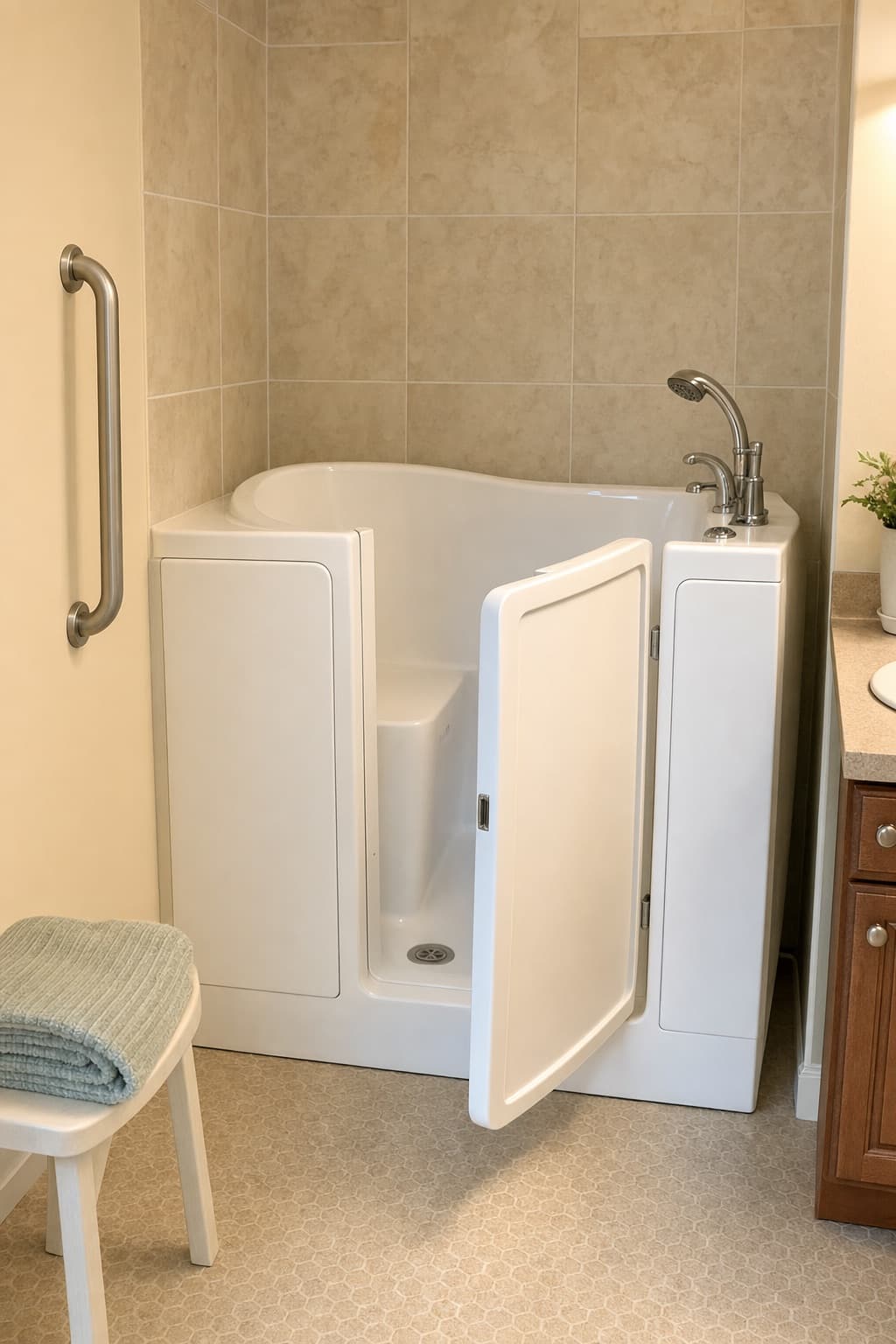 Install a walk-in tub